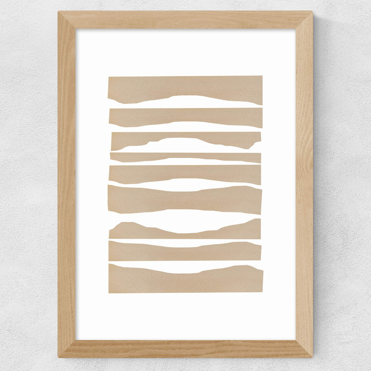 Waves by Anna Mainz Wide Oak Frame