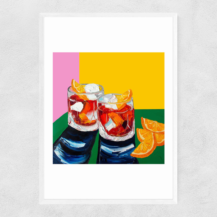Negronis Narrow White Frame