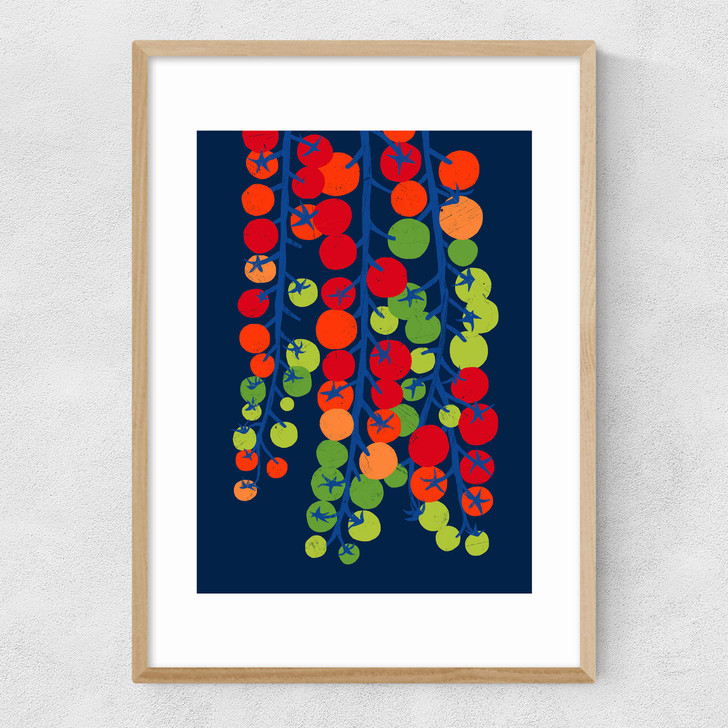 Cherry Tomatoes Narrow Oak Frame Cherry Tomatoes Narrow Oak Frame