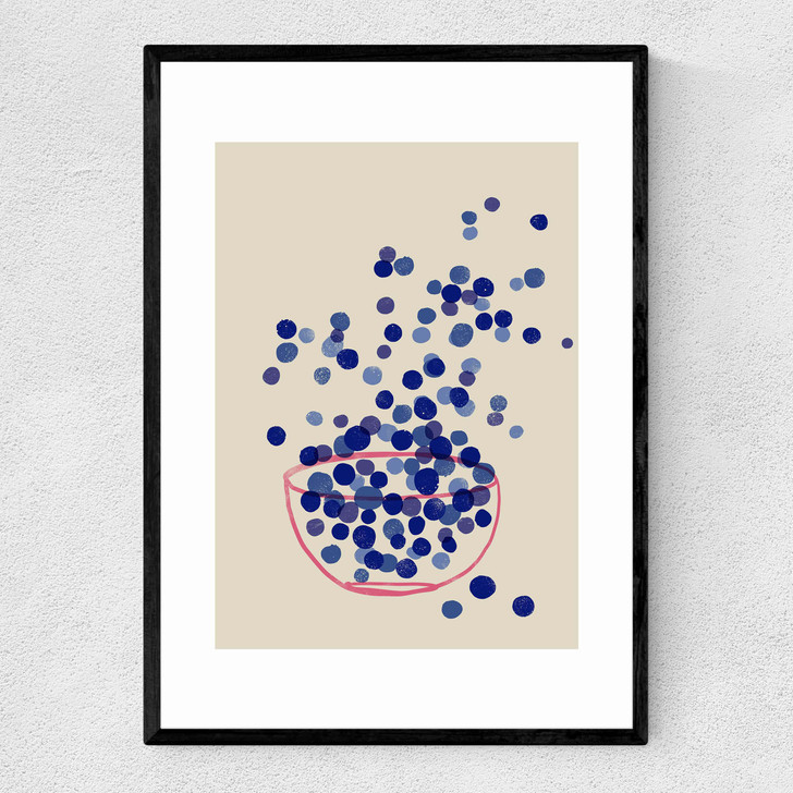 Blueberry Narrow Black Frame