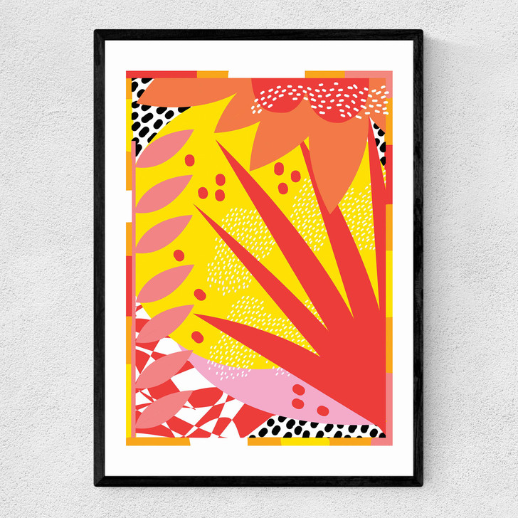 Summer Breeze Narrow Black Frame