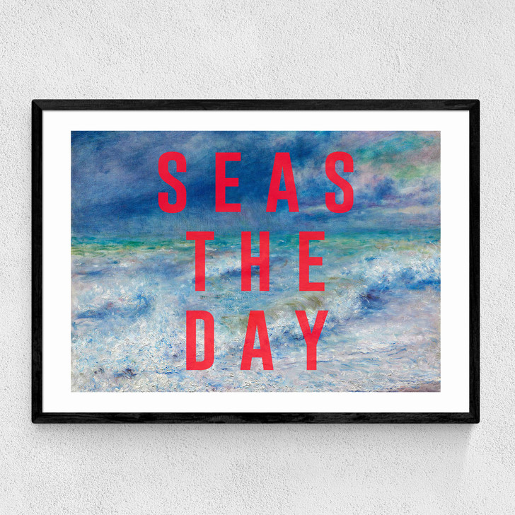 Seas The Day Narrow Black Frame Seas The Day Narrow Black Frame