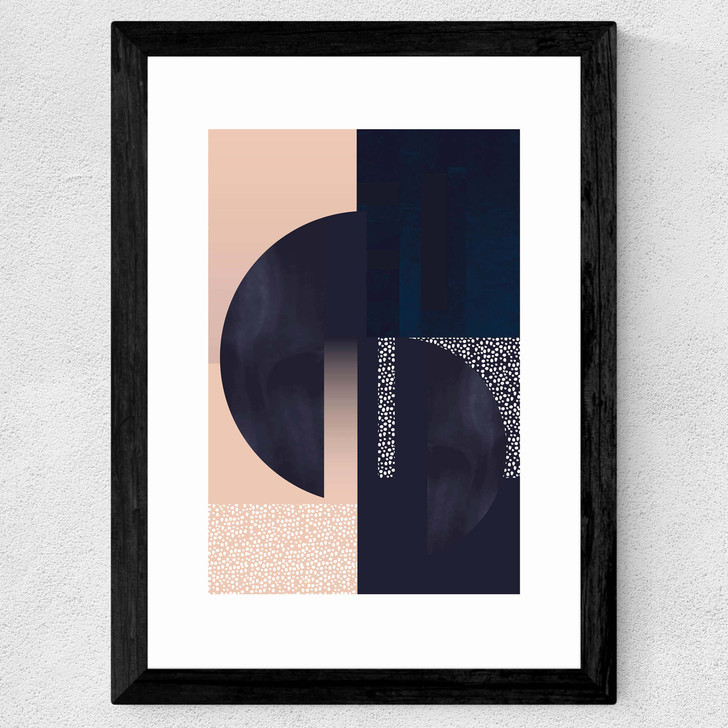 Dots II Wide Black Frame Dots II Wide Black Frame