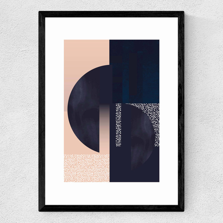 Dots II Medium Black Frame