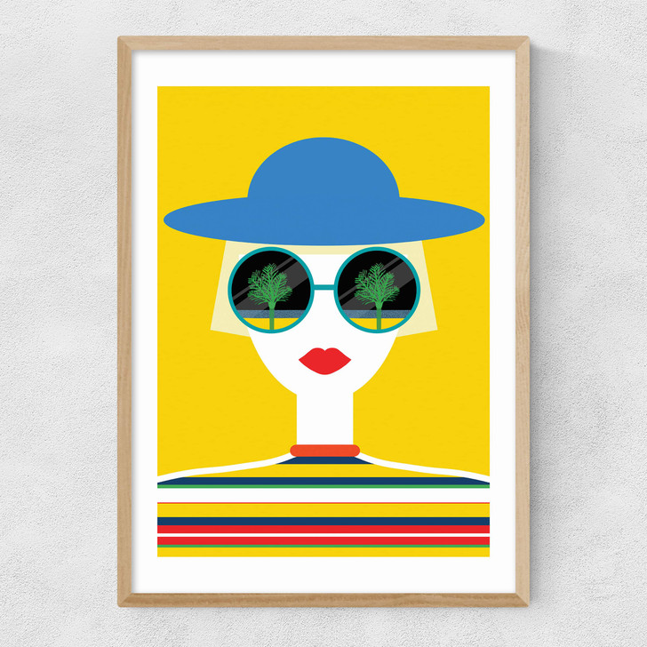 Sunglasses Narrow Oak Frame
