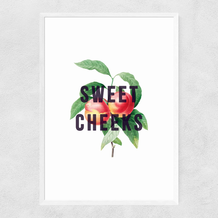 Sweet Cheeks Narrow White Frame