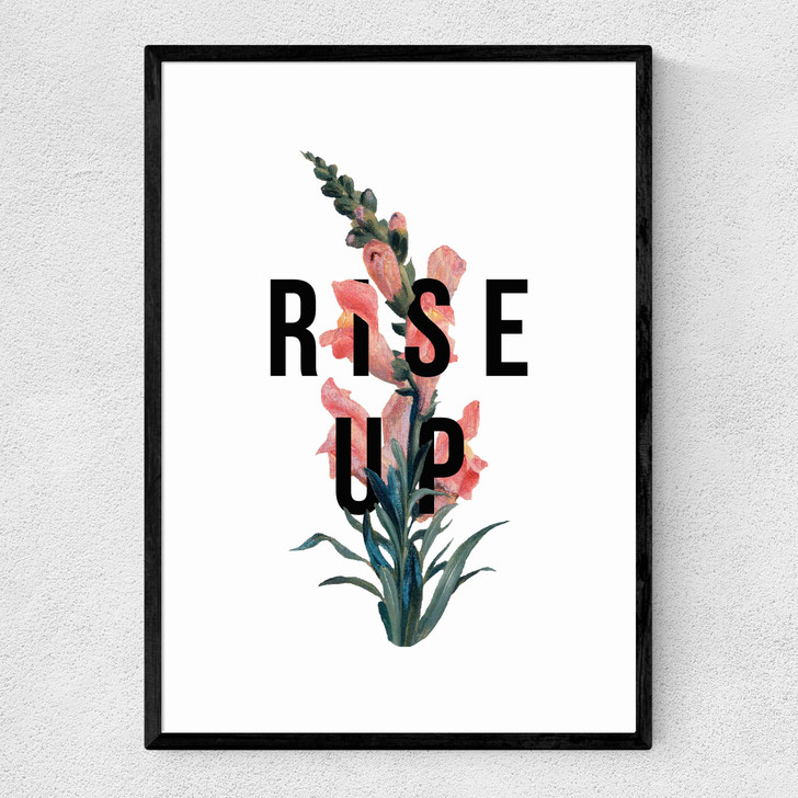 Rise Up by The 13 Prints Narrow Black Frame Rise Up by The 13 Prints Narrow Black Frame