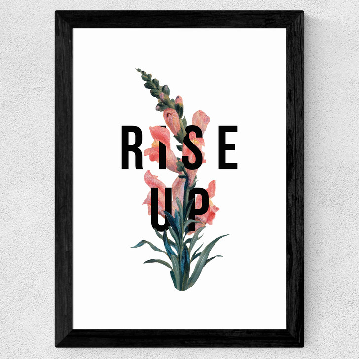 Rise Up by The 13 Prints Wide Black Frame Rise Up by The 13 Prints Wide Black Frame