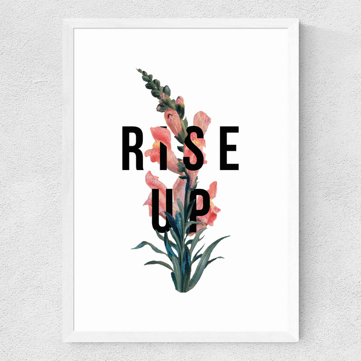 Rise Up by The 13 Prints Medium White Frame Rise Up by The 13 Prints Medium White Frame