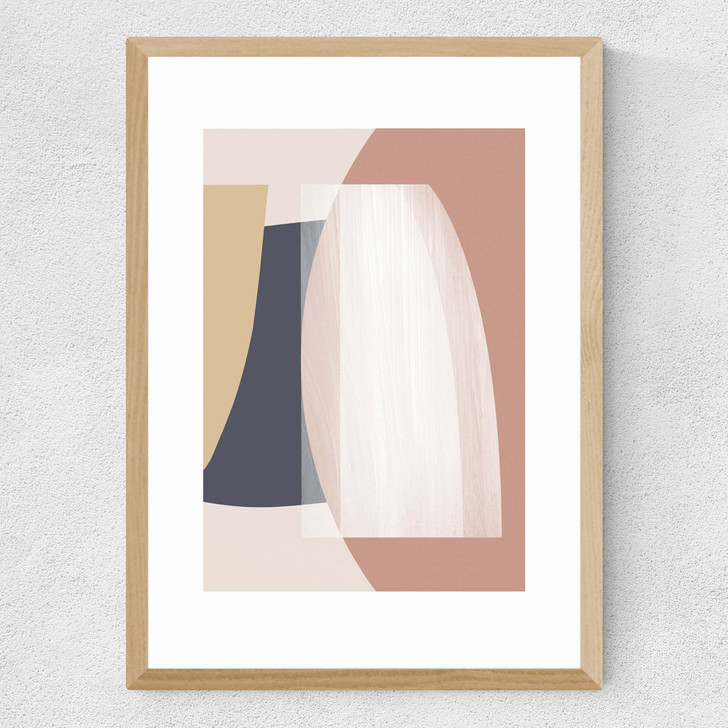 Abstract VI Medium Oak Frame