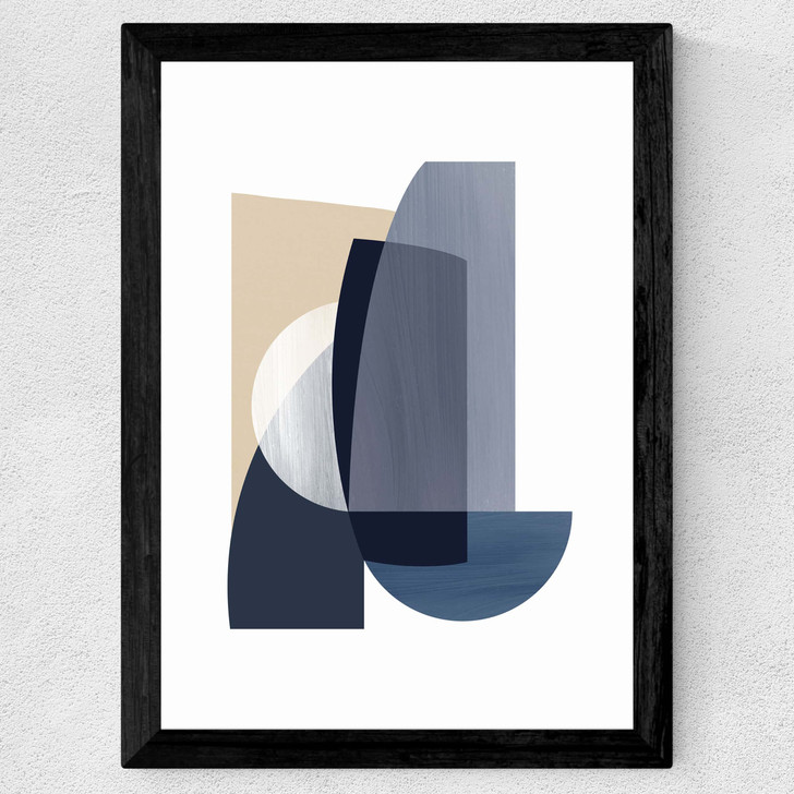 Abstract IV Wide Black Frame Abstract IV Wide Black Frame