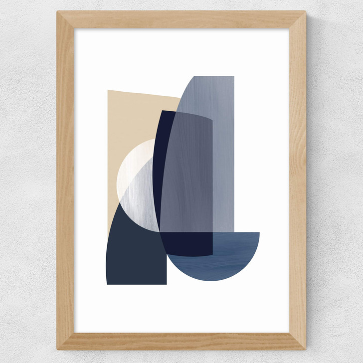 Abstract IV Wide Oak Frame Abstract IV Wide Oak Frame