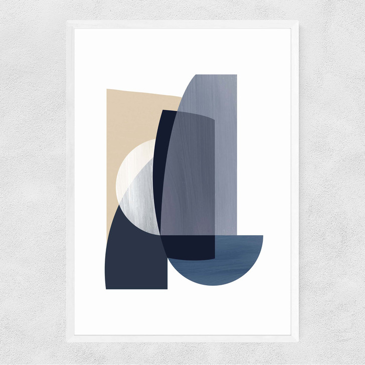 Abstract IV Narrow White Frame Abstract IV Narrow White Frame