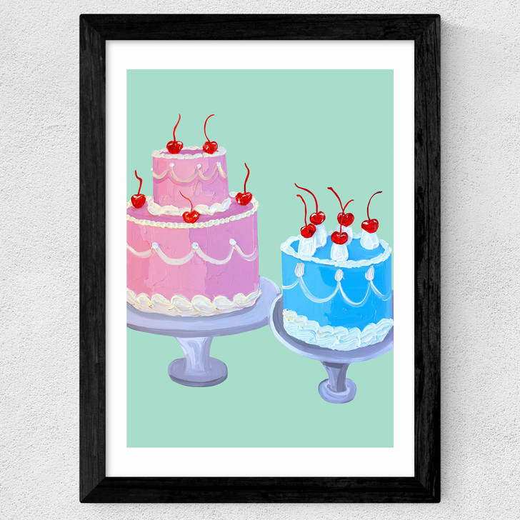 Two Lily Vanillis Wide Black Frame Two Lily Vanillis Wide Black Frame