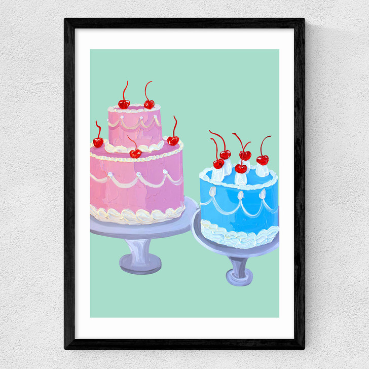 Two Lily Vanillis Medium Black Frame