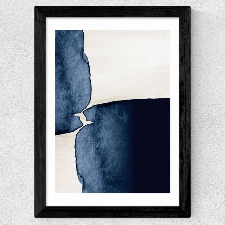 Watercolour VII Wide Black Frame Watercolour VII Wide Black Frame