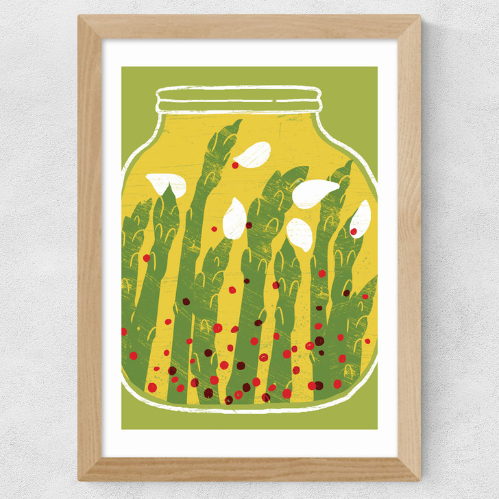 Pickled Asparagus Wide Oak Frame Pickled Asparagus Wide Oak Frame