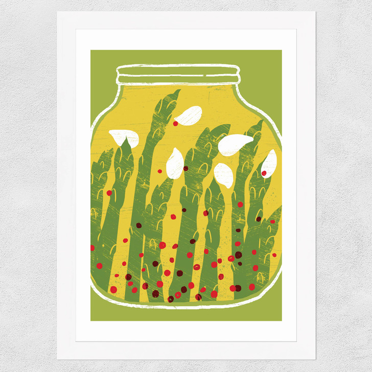 Pickled Asparagus Wide White Frame Pickled Asparagus Wide White Frame