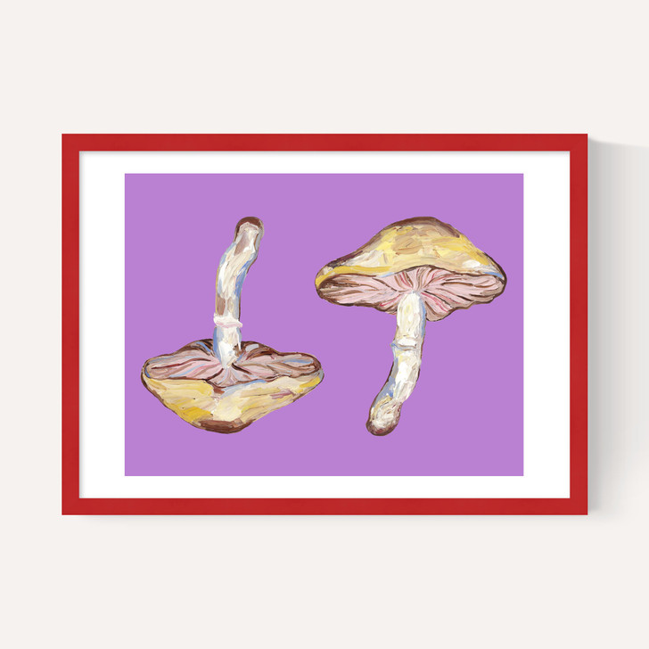 Mushrooms on Purple