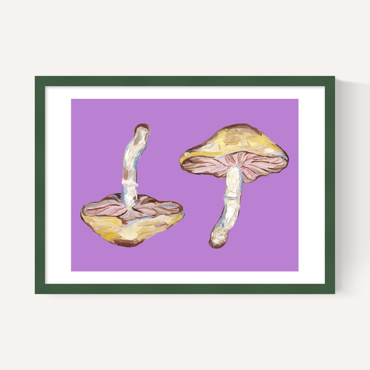 Mushrooms on Purple
