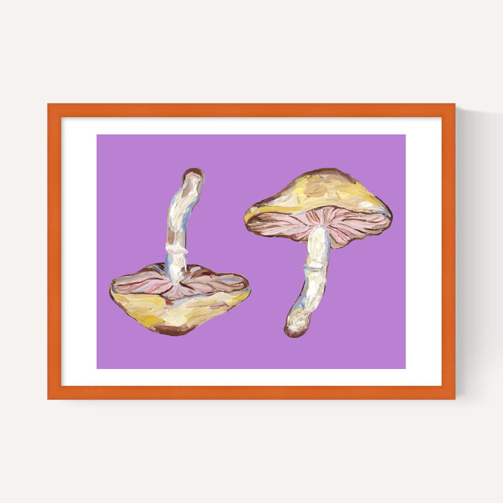 Mushrooms on Purple