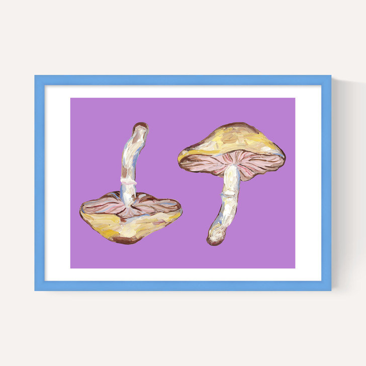 Mushrooms on Purple