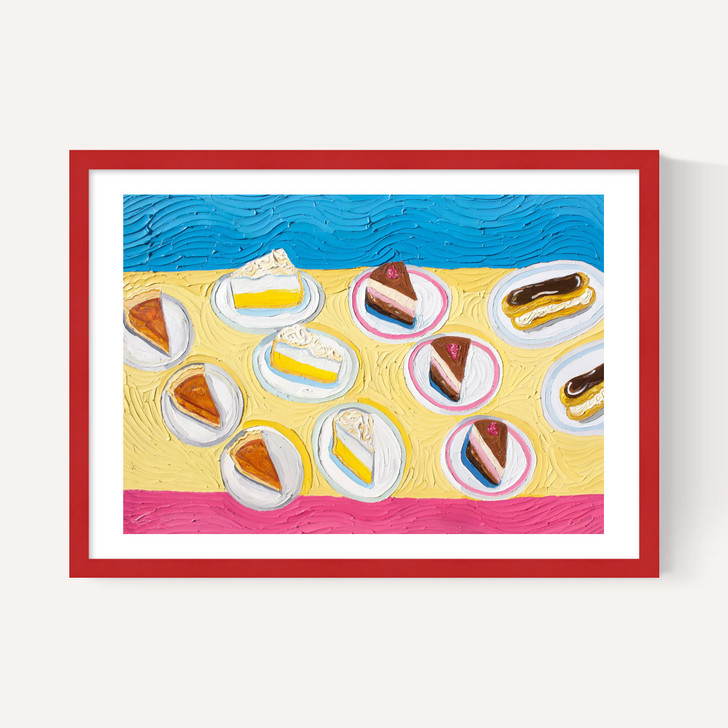 Table of Dessert After Wayne Thiebaud
