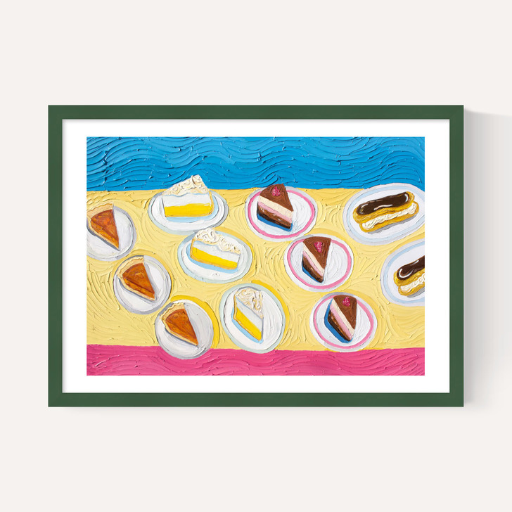 Table of Dessert After Wayne Thiebaud