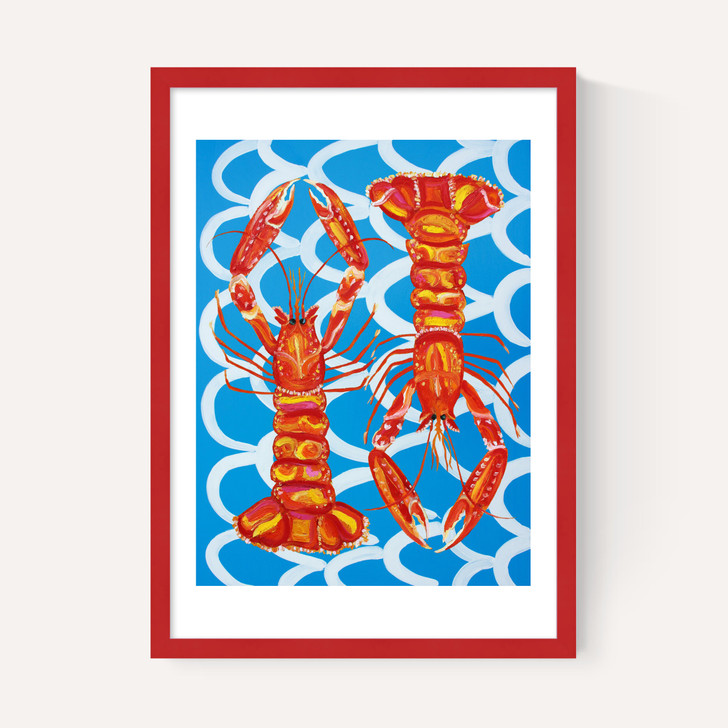 Langoustines on Blue Wavey