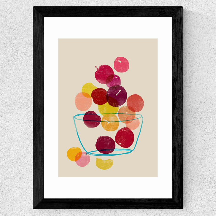 Plums Wide Black Frame Plums Wide Black Frame