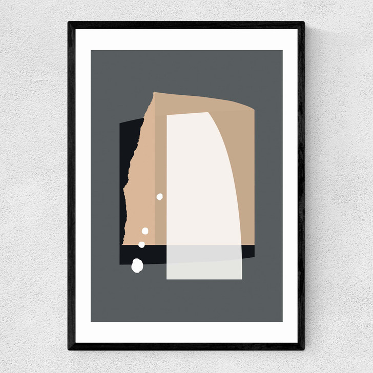 Abstract VII Narrow Black Frame Abstract VII Narrow Black Frame