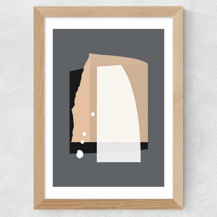 Abstract VII Wide Oak Frame Abstract VII Wide Oak Frame