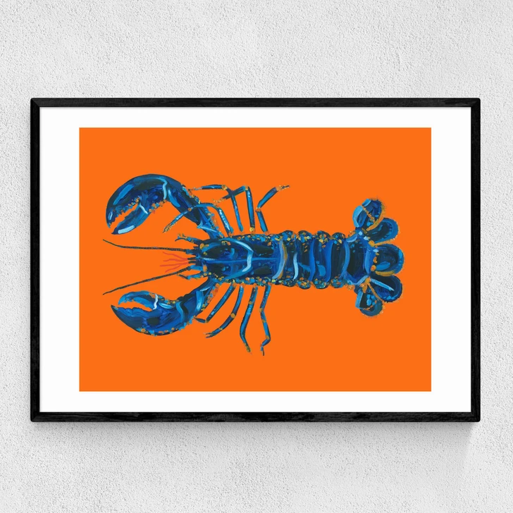 Lobster on Orange