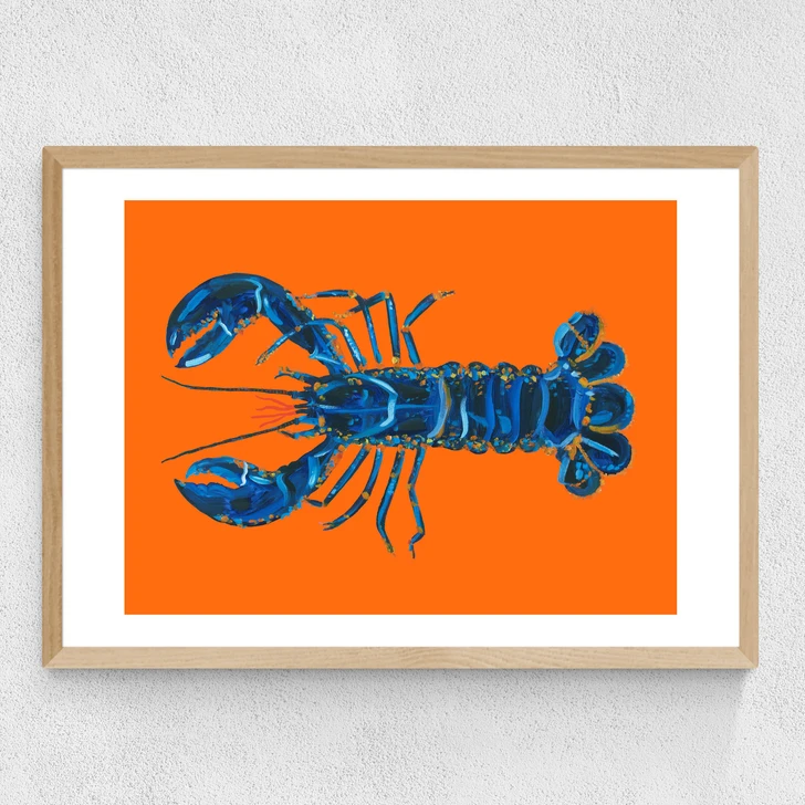Lobster on Orange