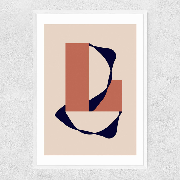 Form XXIV Narrow White Frame