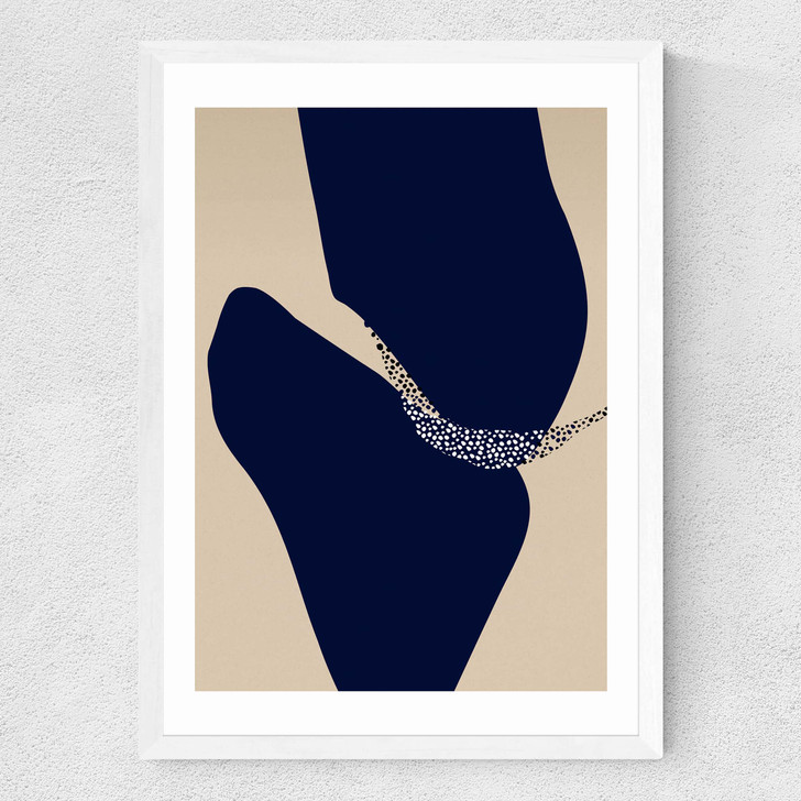 Form XVIII Medium White Frame