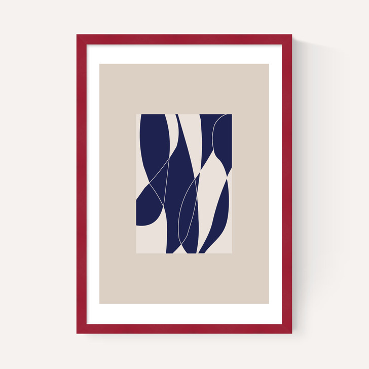 Blue Lined Shapes II