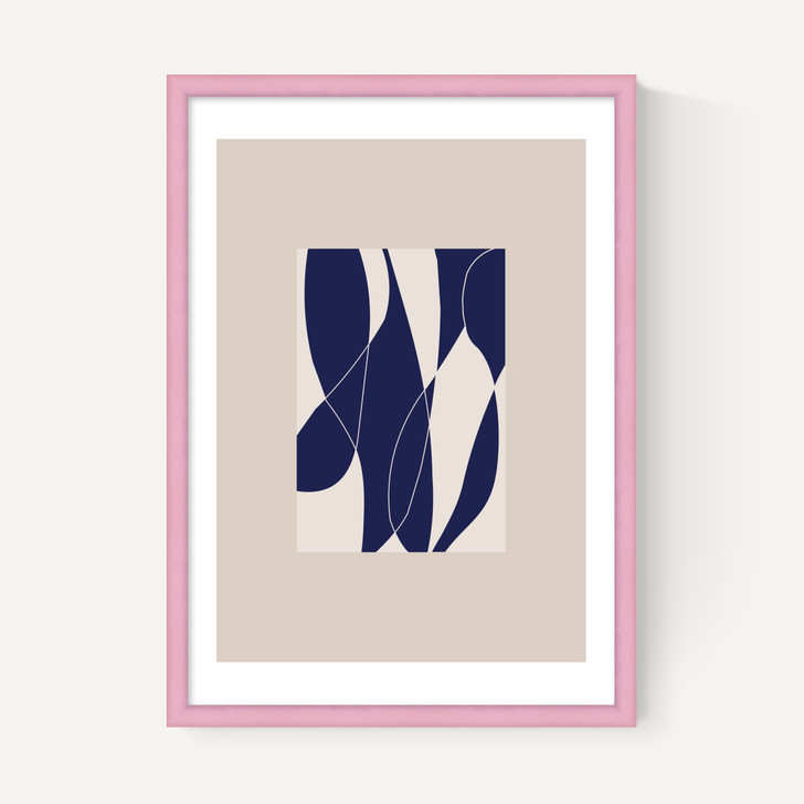Blue Lined Shapes II