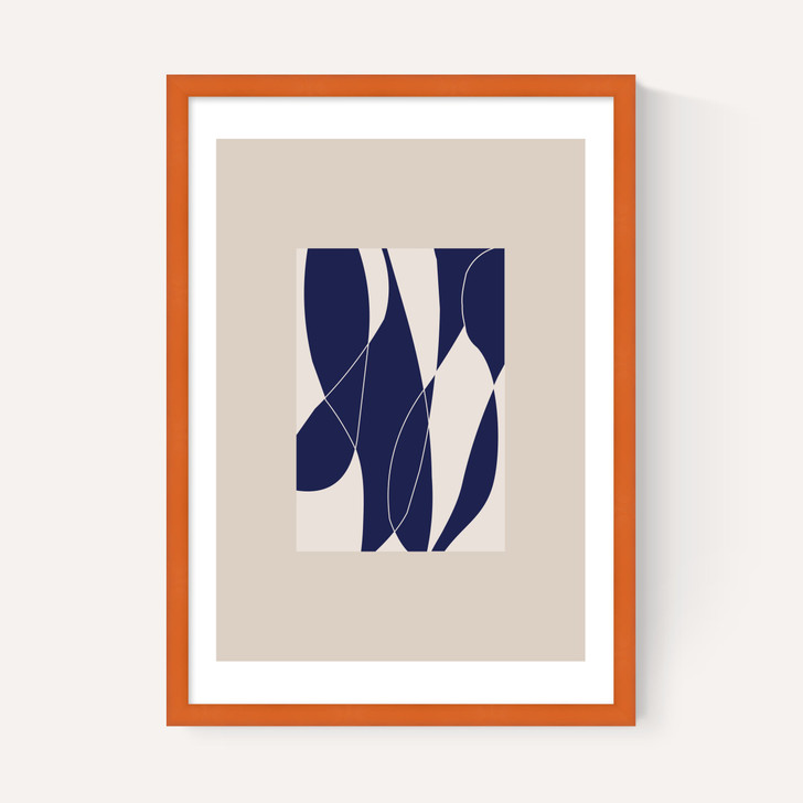 Blue Lined Shapes II