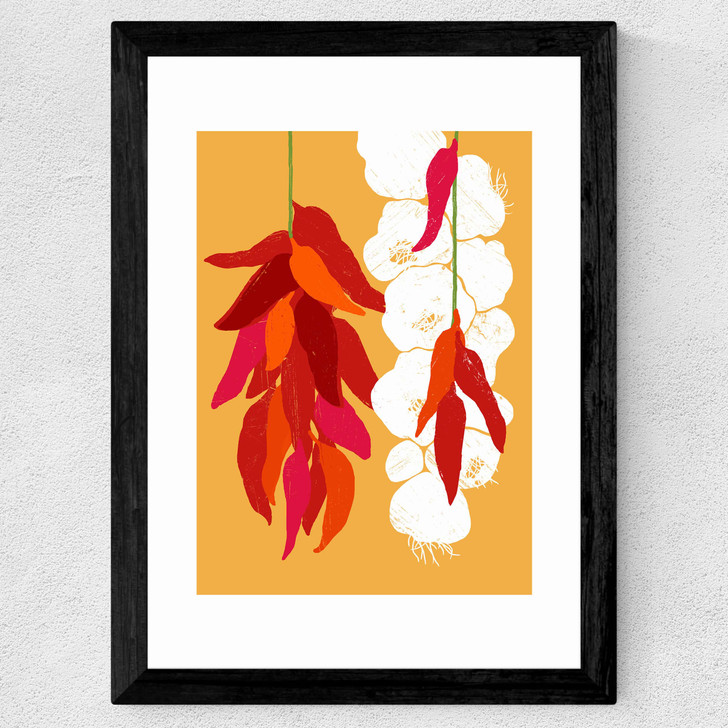 Ristras Wide Black Frame