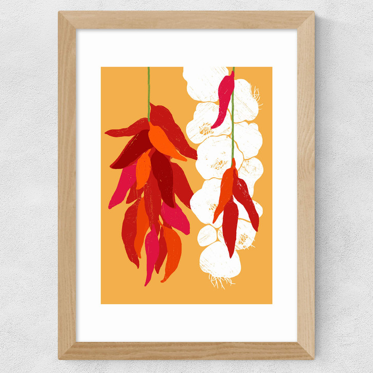 Ristras Wide Oak Frame