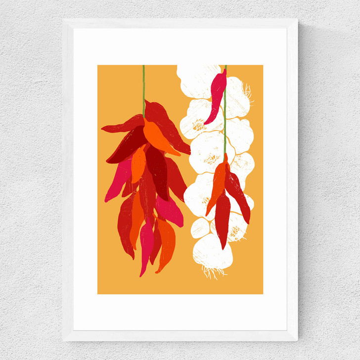 Ristras Medium White Frame