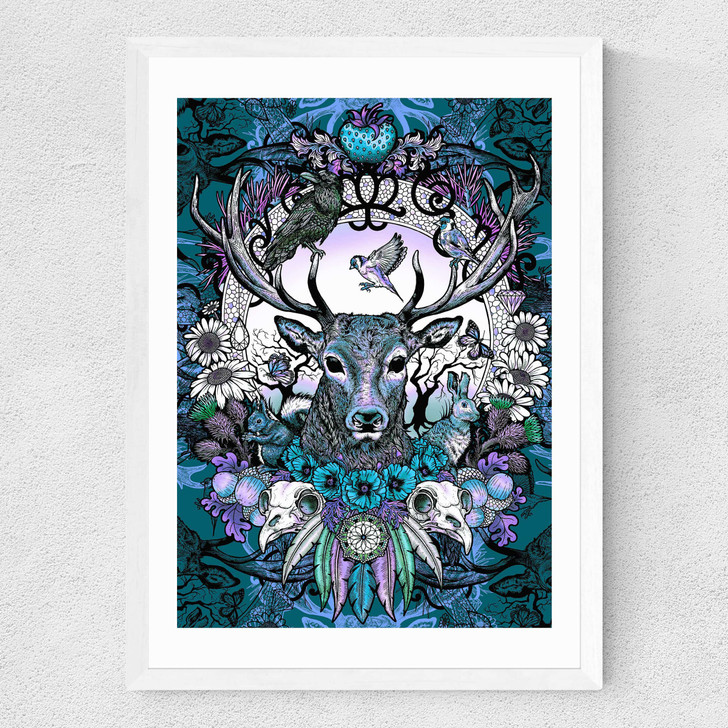 Stag Medium White Frame Stag Medium White Frame