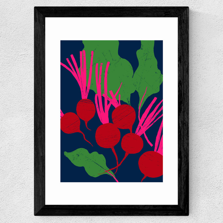 Beetroot Wide Black Frame
