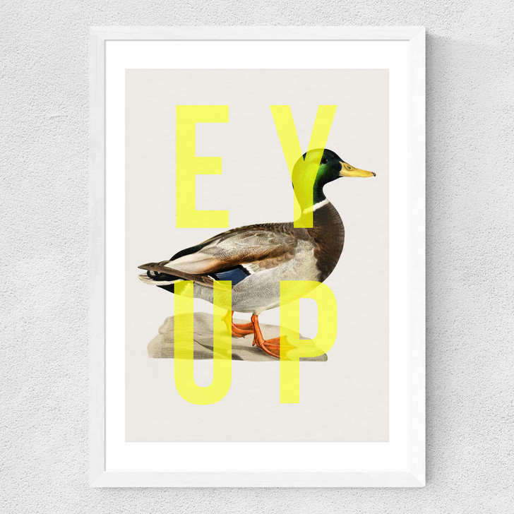 Ey Up Duck Medium White Frame