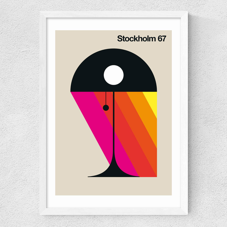 Stockholm 67 Medium White Frame