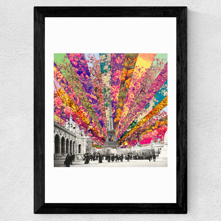 Vintage Paris Wide Black Frame
