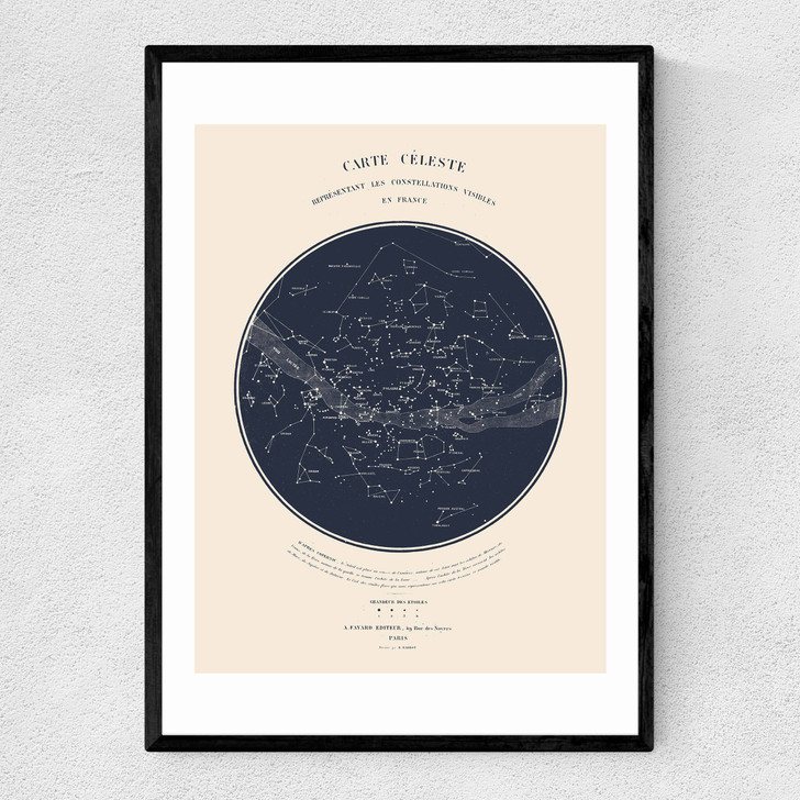 Carte du Ciel by Aster Narrow Black Frame Carte du Ciel by Aster Narrow Black Frame