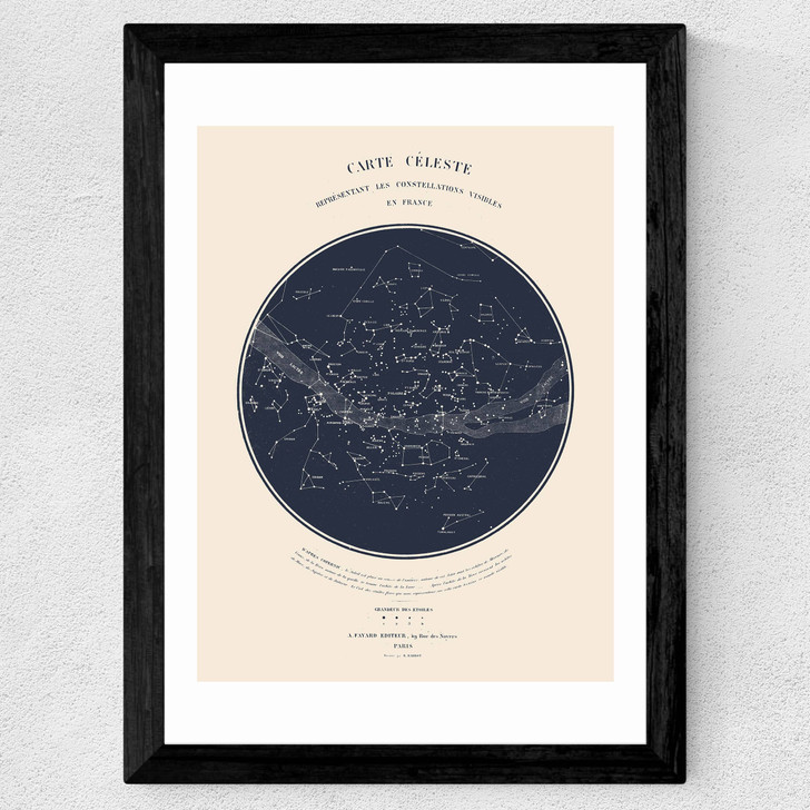 Carte du Ciel by Aster Wide Black Frame Carte du Ciel by Aster Wide Black Frame