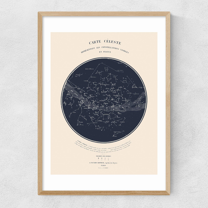 Carte du Ciel by Aster Narrow Oak Frame Carte du Ciel by Aster Narrow Oak Frame